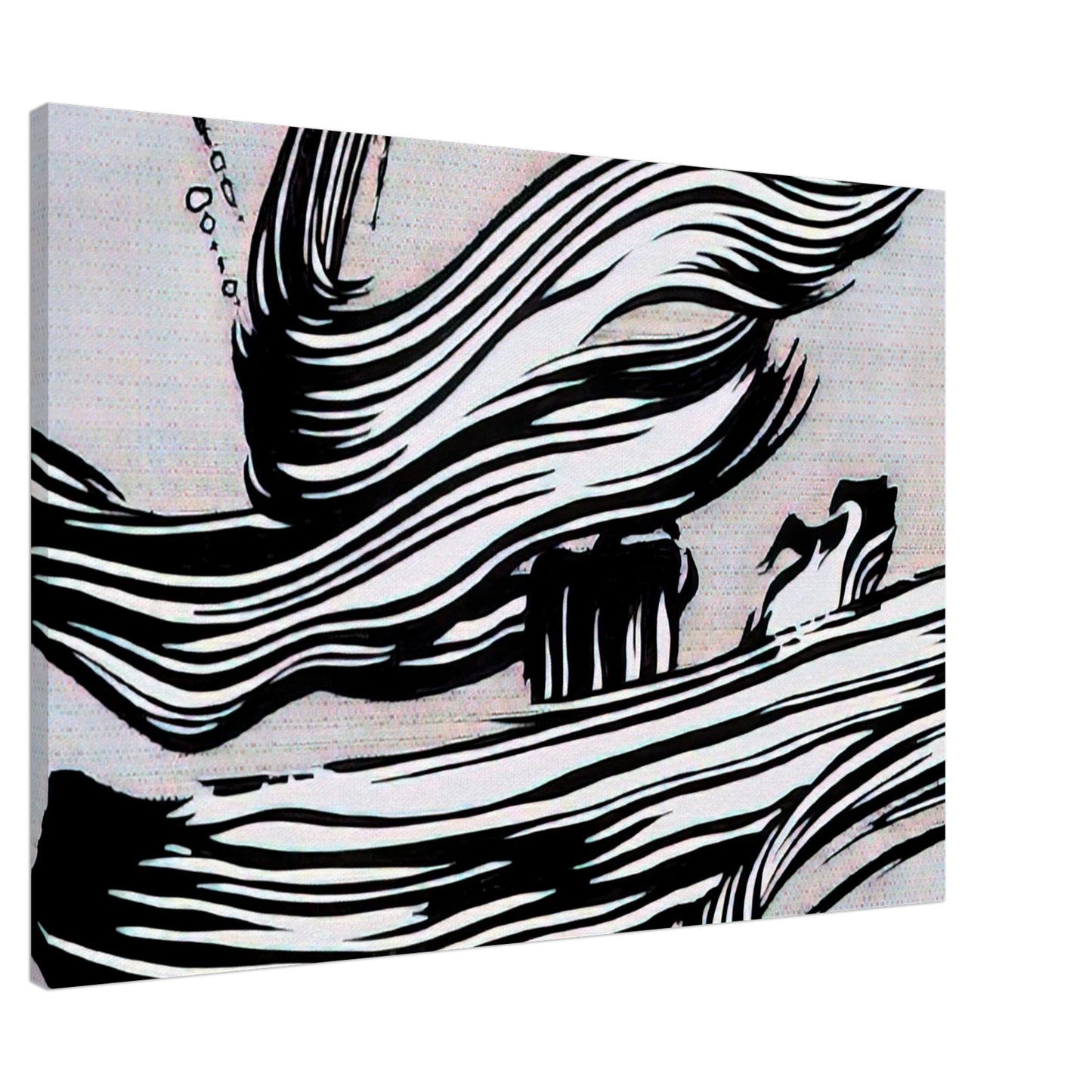 Roy Lichtenstein - BRUSHSTROKES 1968 Canvas - 20x30 cm / 8x12 inches-canvas