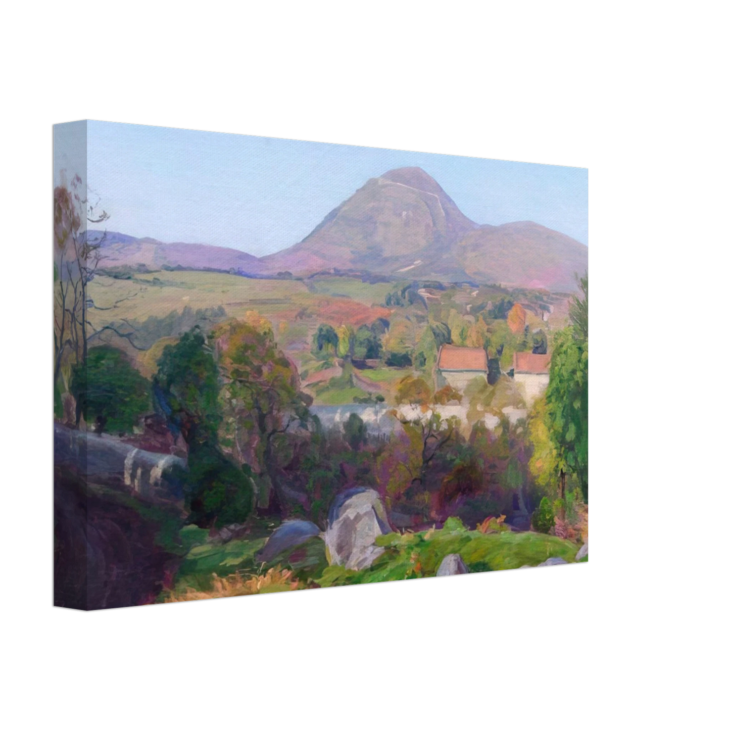 Armand Guillaumin - Landscape of Puy de Dome Canvas - 40x60 cm / 16x24 inches-canvas