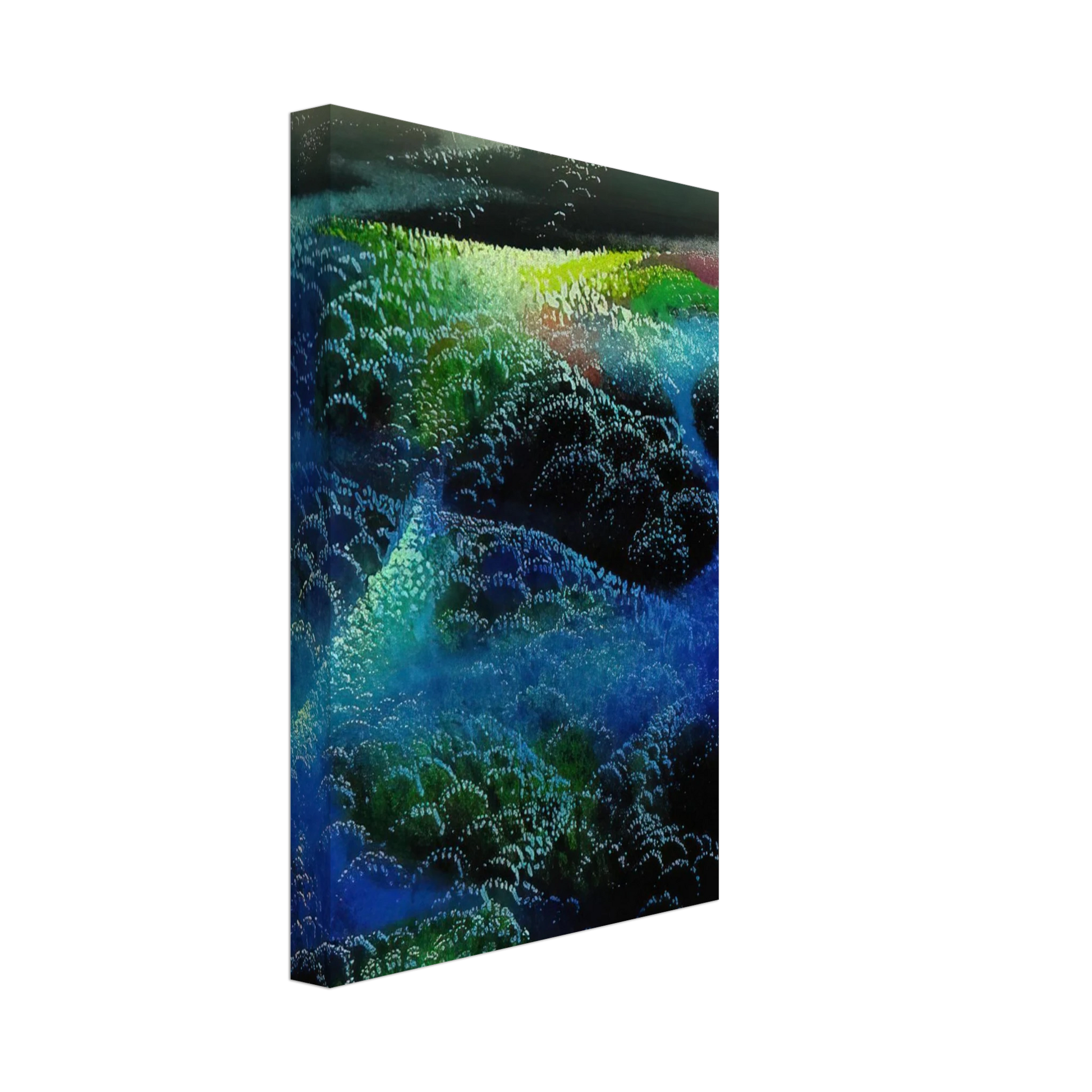 Eyvind Earle - Fields Of Fog Canvas - 70x100 cm / 28x40 inches-canvas