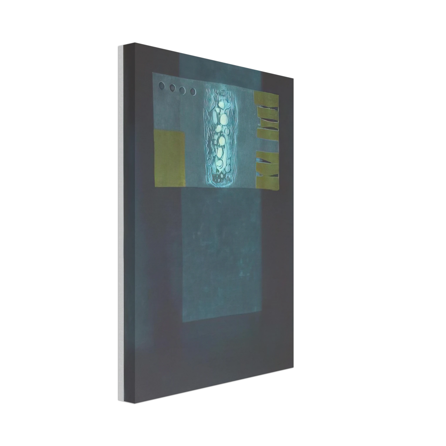 Hiroyuki Tajima - Impression of Small Monument - 1975 Canvas - 40x60 cm / 16x24 inches-canvas