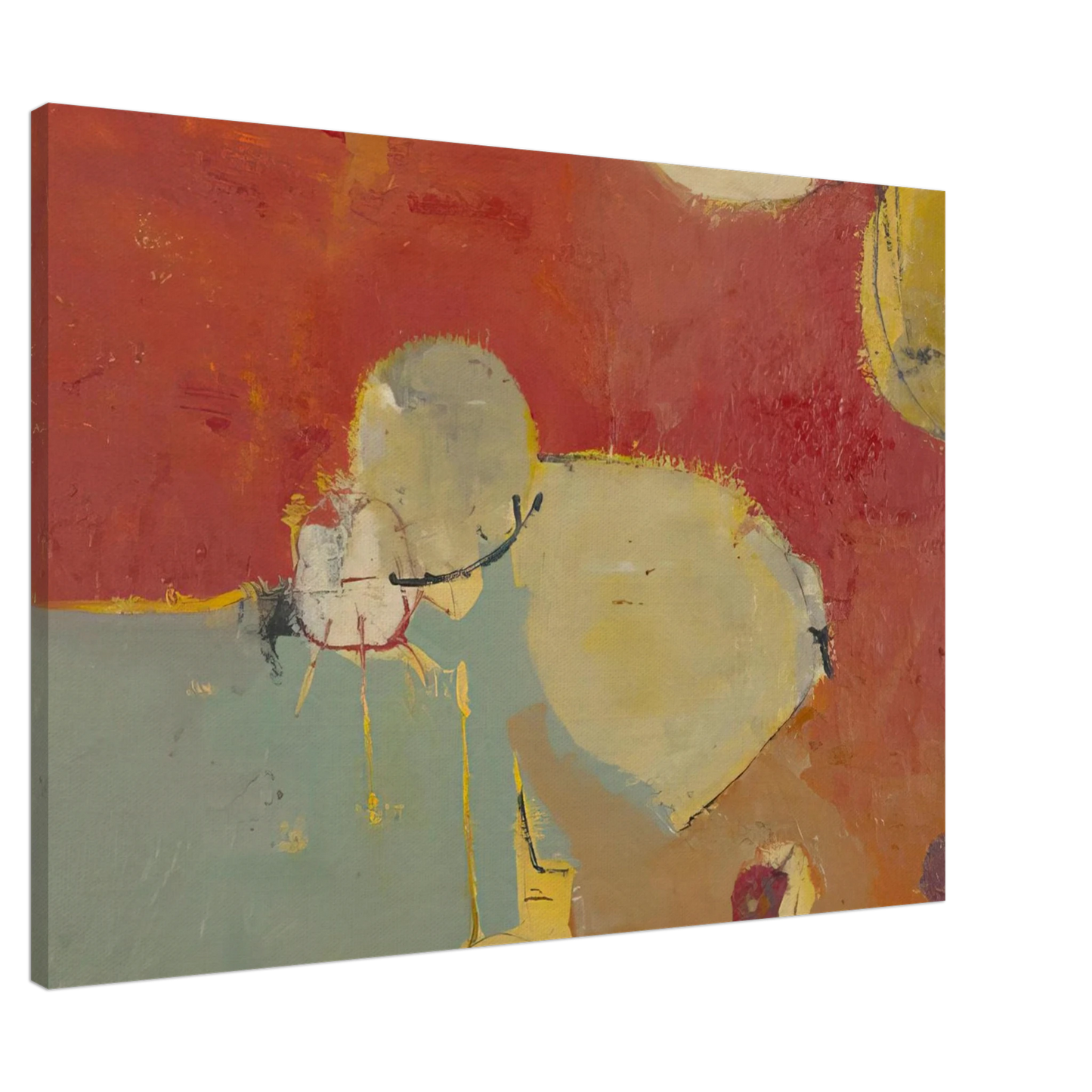 Richard Diebenkorn - Untitled #2 Sausalito Canvas - 20x30 cm / 8x12 inches-canvas