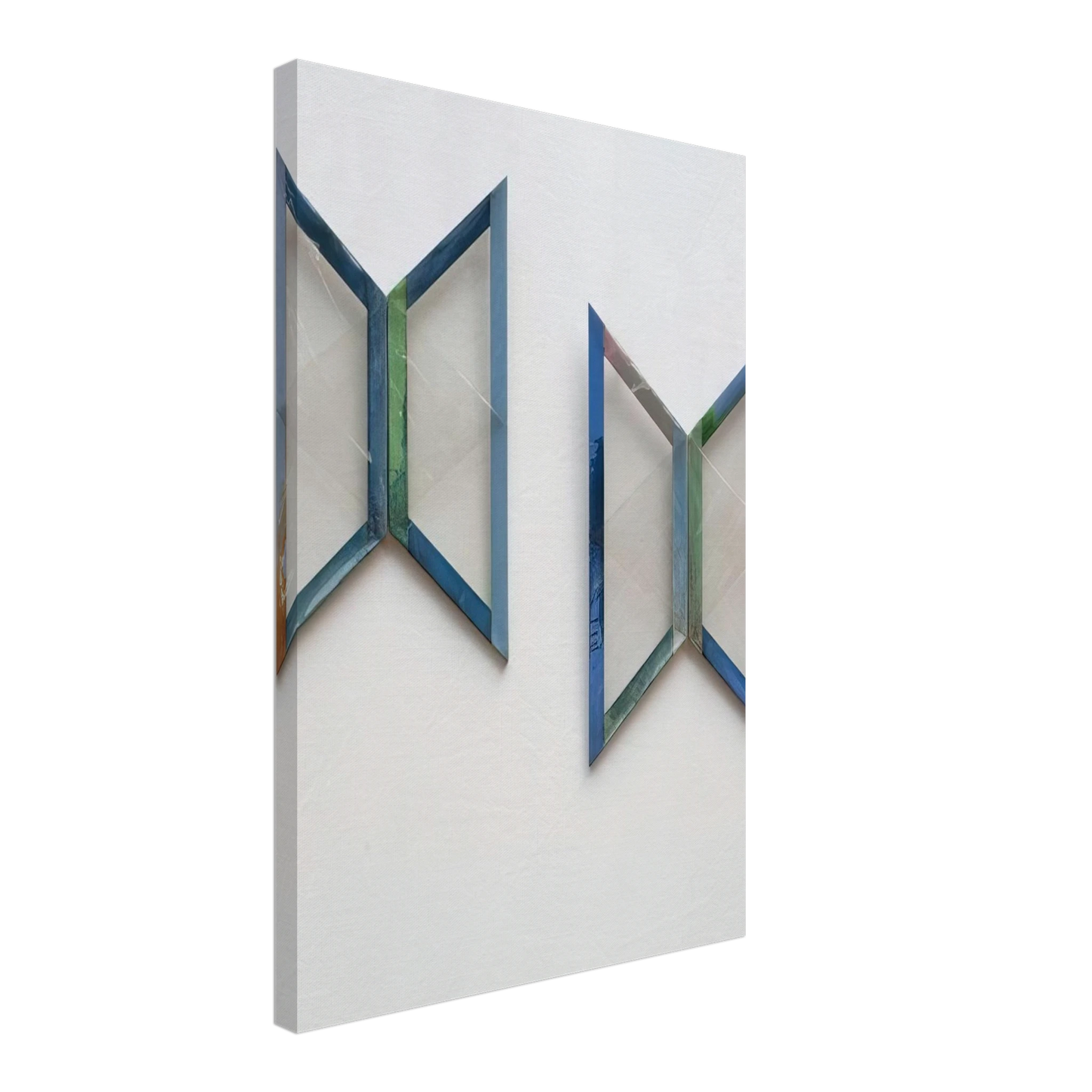 Carla Accardi - Quattro trapezi azzurri - 1978 Canvas - 70x100 cm / 28x40 inches-canvas