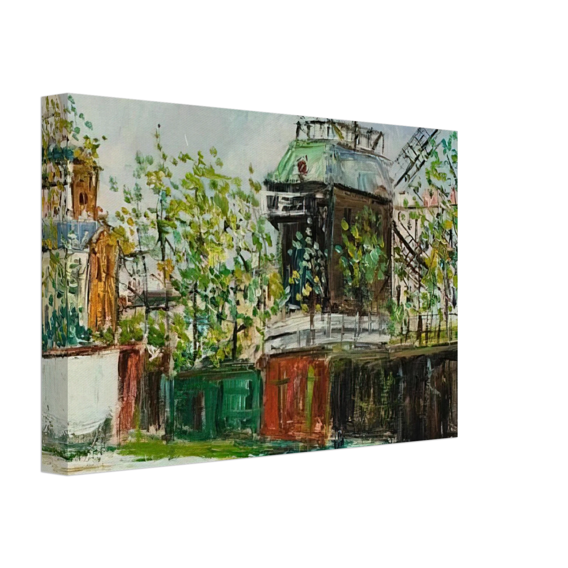 Maurice Utrillo - MOULIN DE LA GALETTE 4 Canvas - 70x100 cm / 28x40 inches-canvas