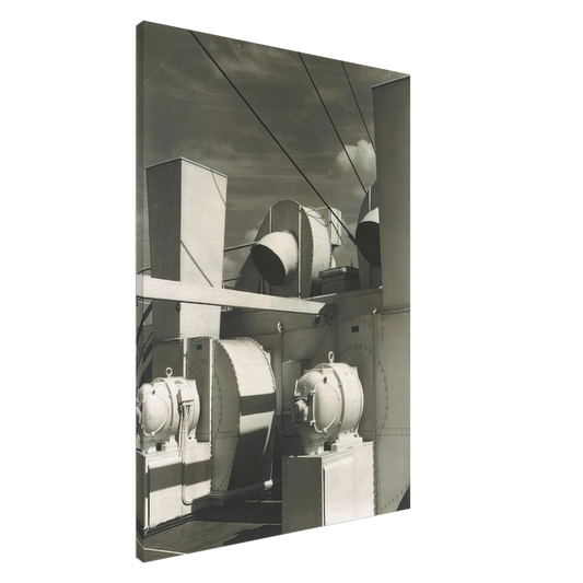 Charles Sheeler - Upper Deck - 1928 Canvas - 20x30 cm / 8x12 inches-canvas