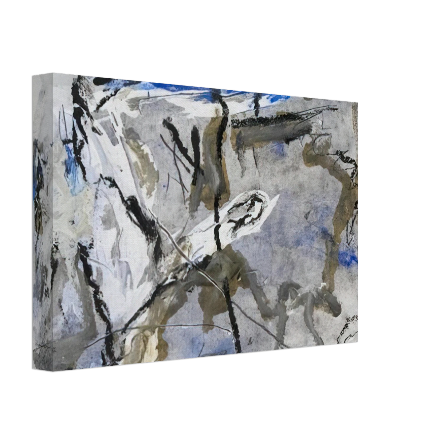 Emil Schumacher - GE-11 - 1997 Canvas - 70x100 cm / 28x40 inches-canvas