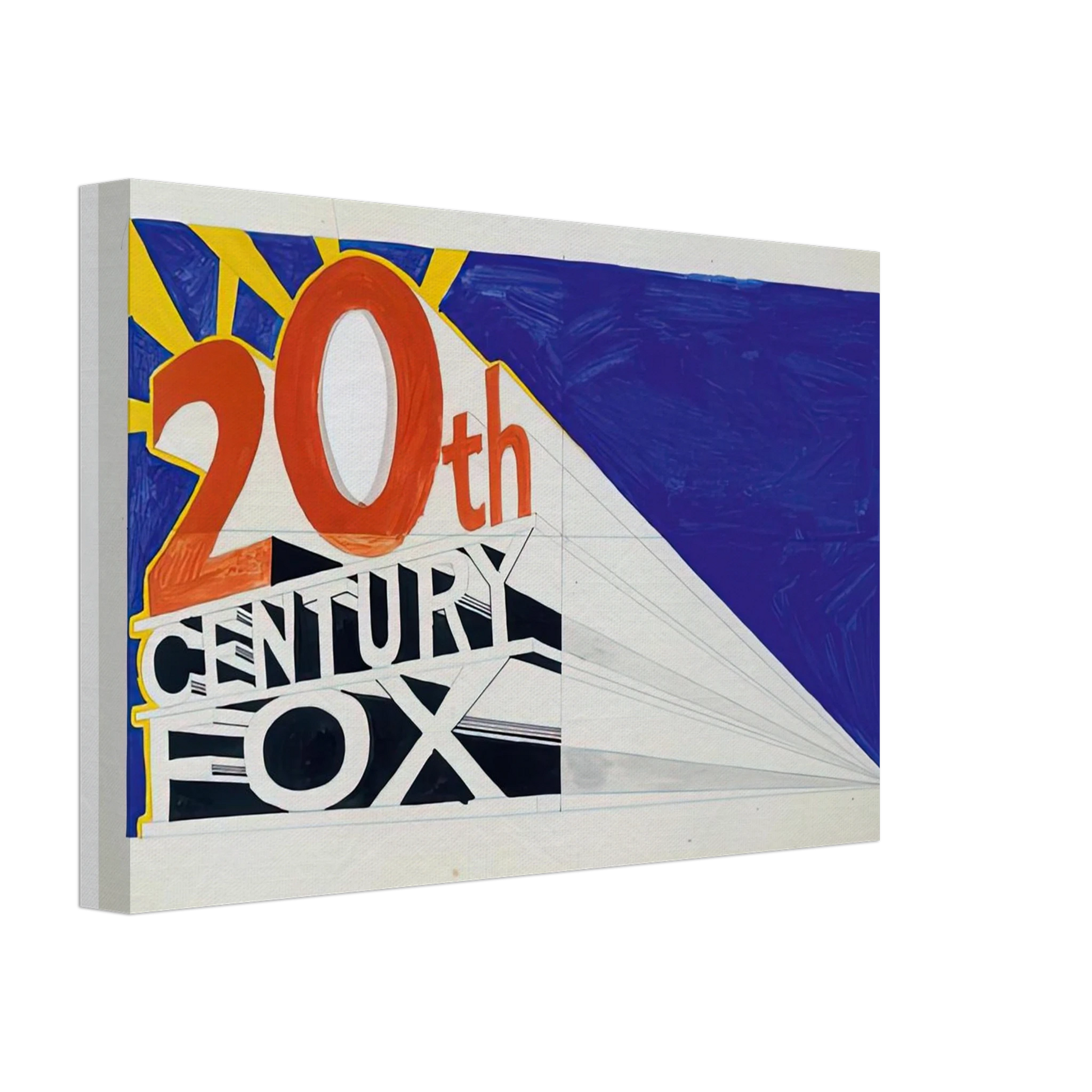 Edward Ruscha - TRADEMARK 3 1962 Canvas - 40x60 cm / 16x24 inches-canvas