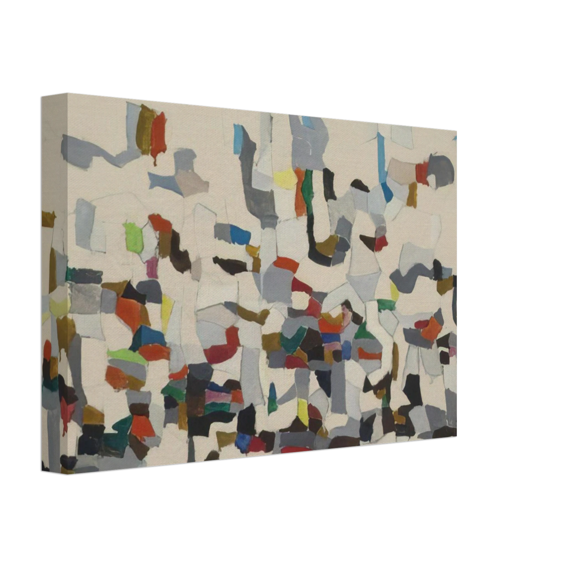 Robert Goodnough - Untitled Composition - 1957 Canvas - 40x60 cm / 16x24 inches-canvas