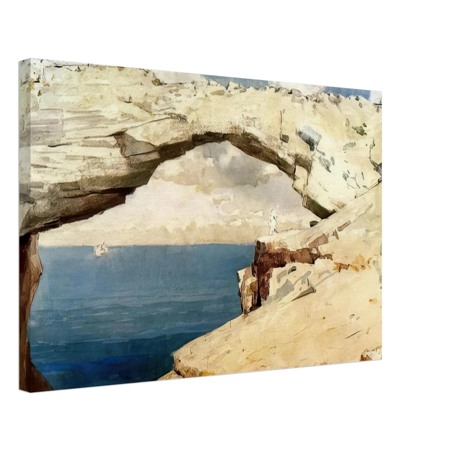 Winslow Homer - GLASS WINDOWS BAHAMAS 1885 Canvas - 40x60 cm / 16x24 inches-canvas