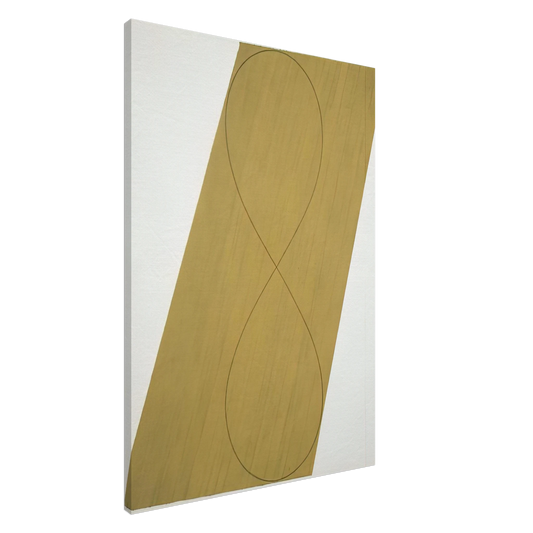 Robert Mangold - STUDY ATTIC SERIES VIII 1990 Canvas - 20x30 cm / 8x12 inches-canvas
