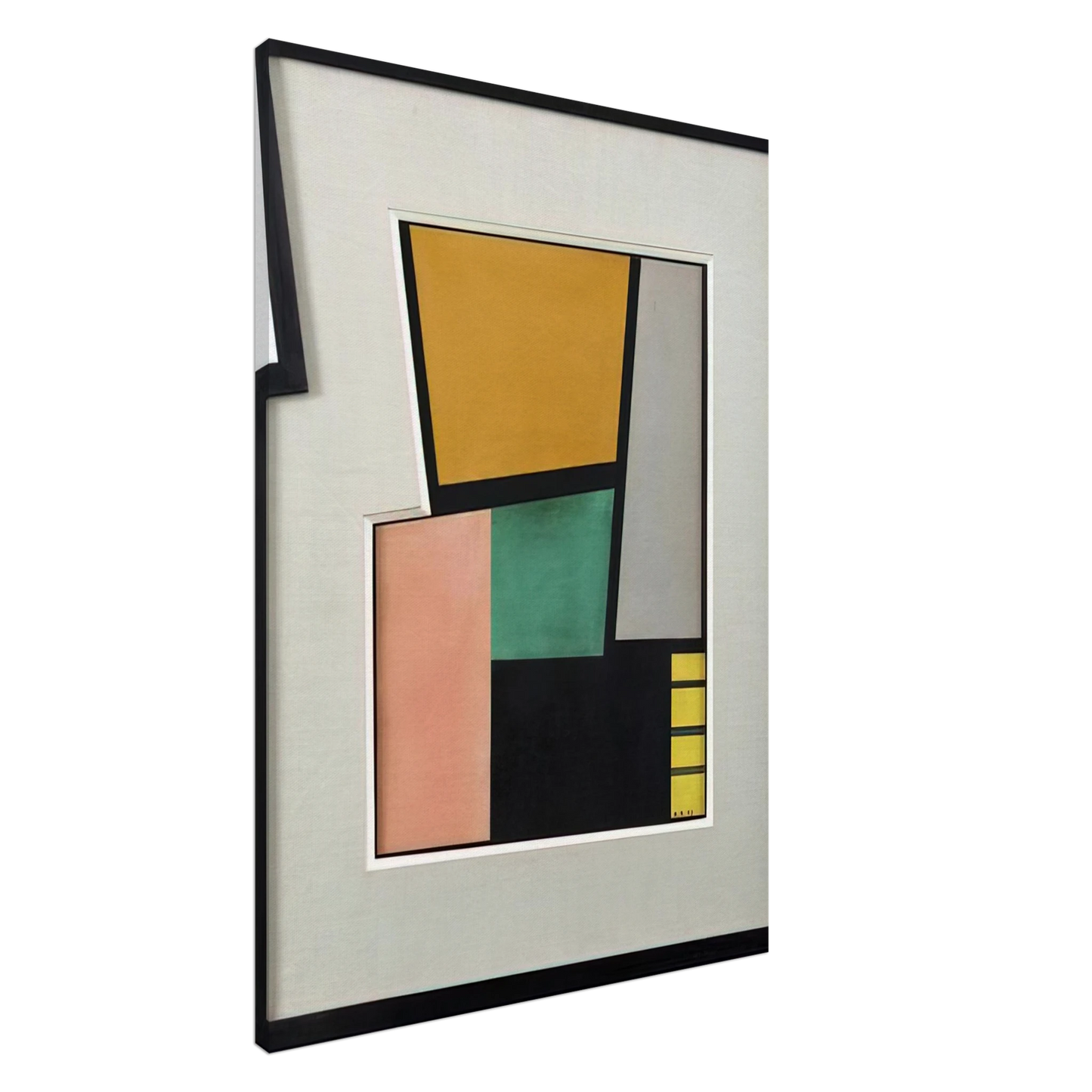 Carmelo Arden Quin - Negal - 1943 Canvas - 20x30 cm / 8x12 inches-canvas