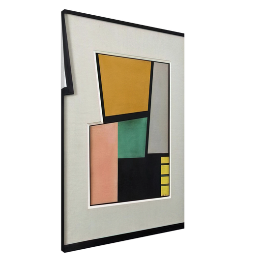 Carmelo Arden Quin - Negal - 1943 Canvas - 20x30 cm / 8x12 inches-canvas