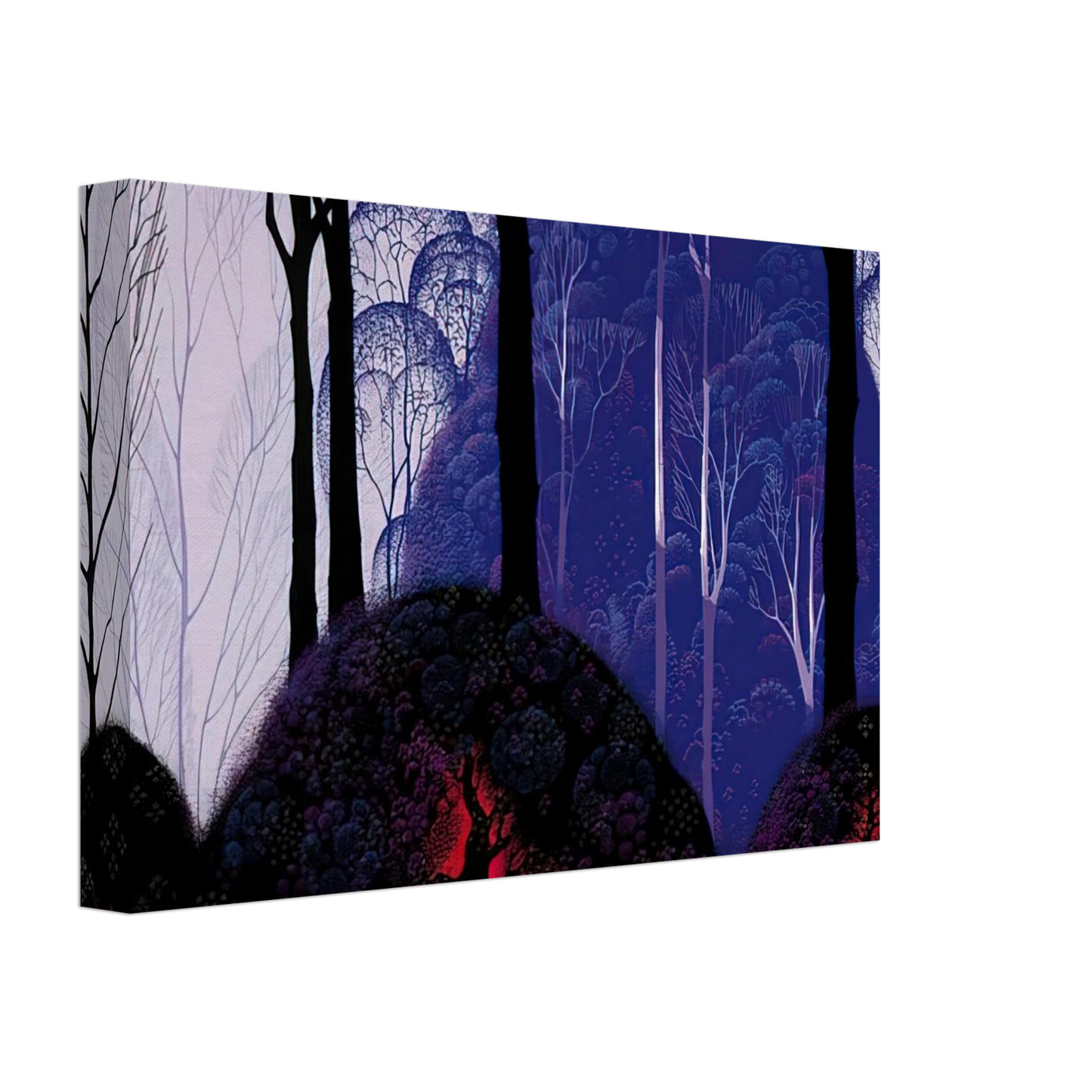 Eyvind Earle - Purple Eucalyptus Canvas - 70x100 cm / 28x40 inches-canvas