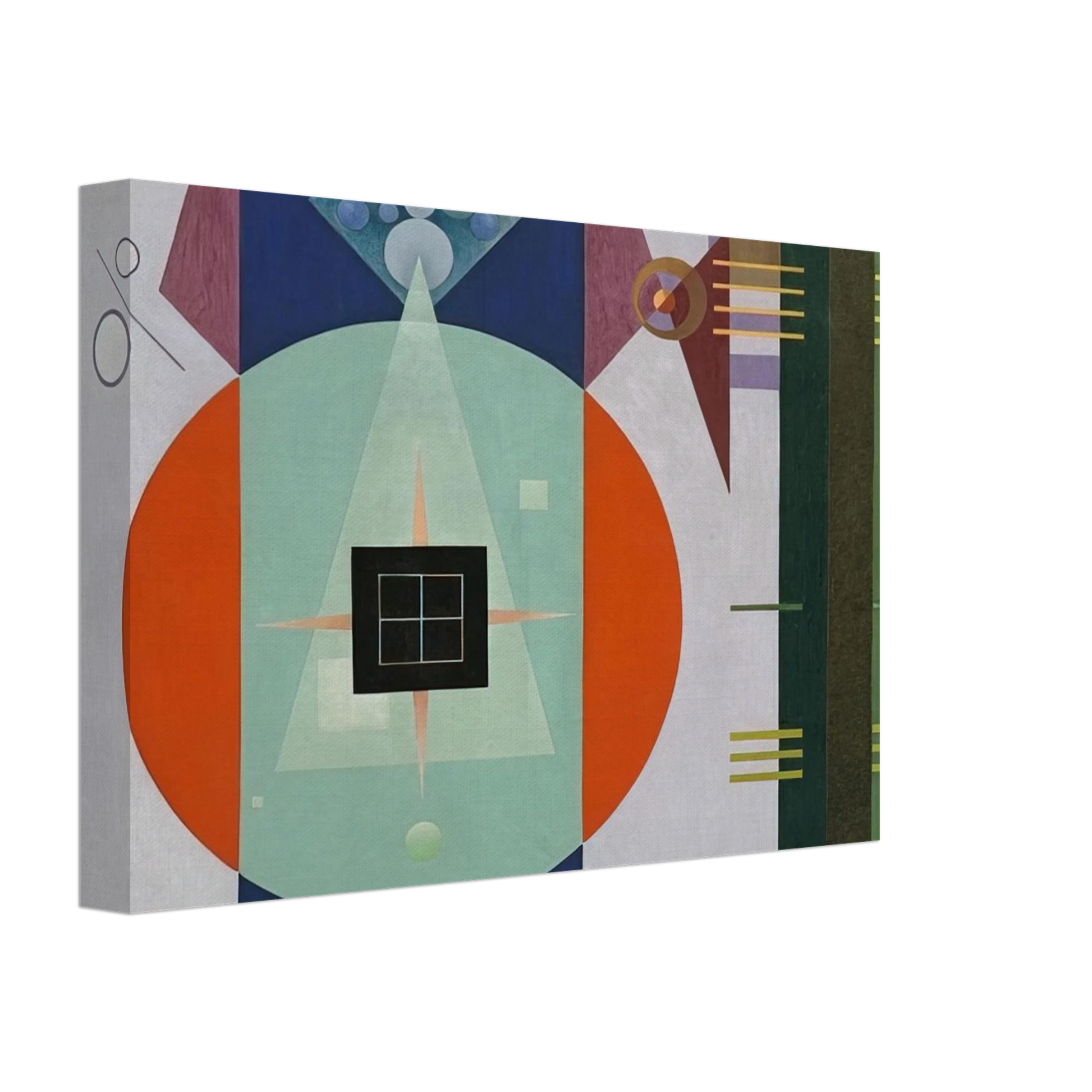 Rudolf Bauer - DARK SQUARE 1938 Canvas - 70x100 cm / 28x40 inches-canvas