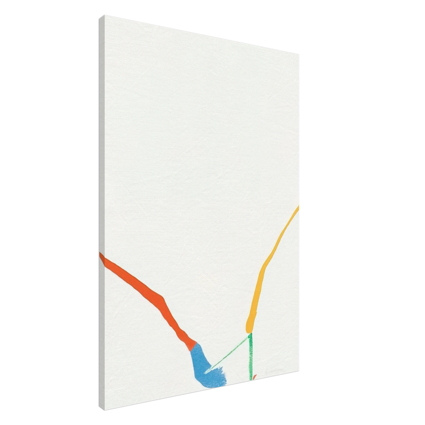 Helen Frankenthaler - What Red Lines Can Do - 1970 Canvas - 20x30 cm / 8x12 inches-canvas