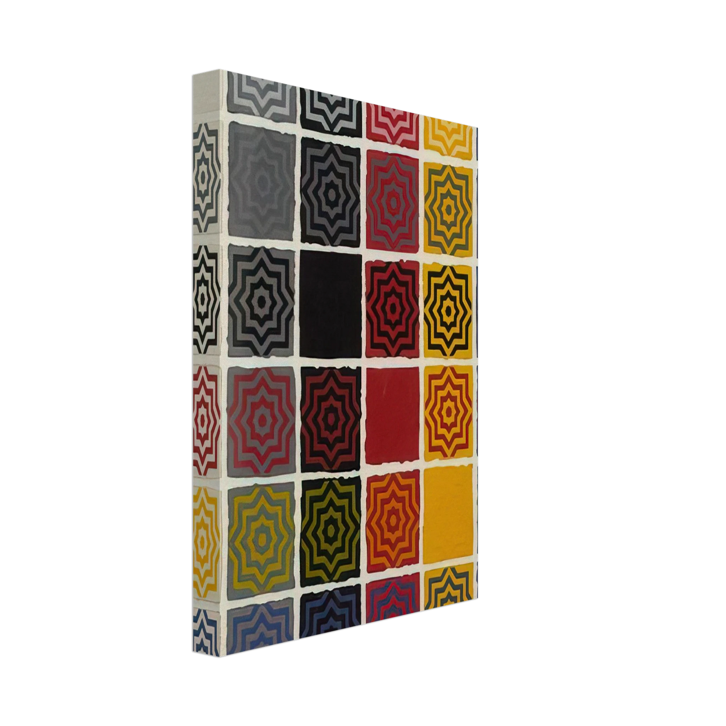 Sol LeWitt - Stars 8 Pointed Canvas - 40x60 cm / 16x24 inches-canvas