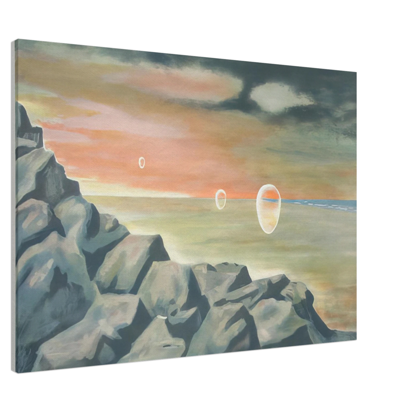 Clarence Holbrook Carter - Eschantos 21 - Magic Realism Canvas - 20x30 cm / 8x12 inches-canvas