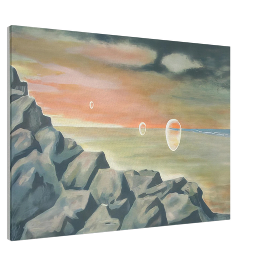 Clarence Holbrook Carter - Eschantos 21 - Magic Realism Canvas - 20x30 cm / 8x12 inches-canvas