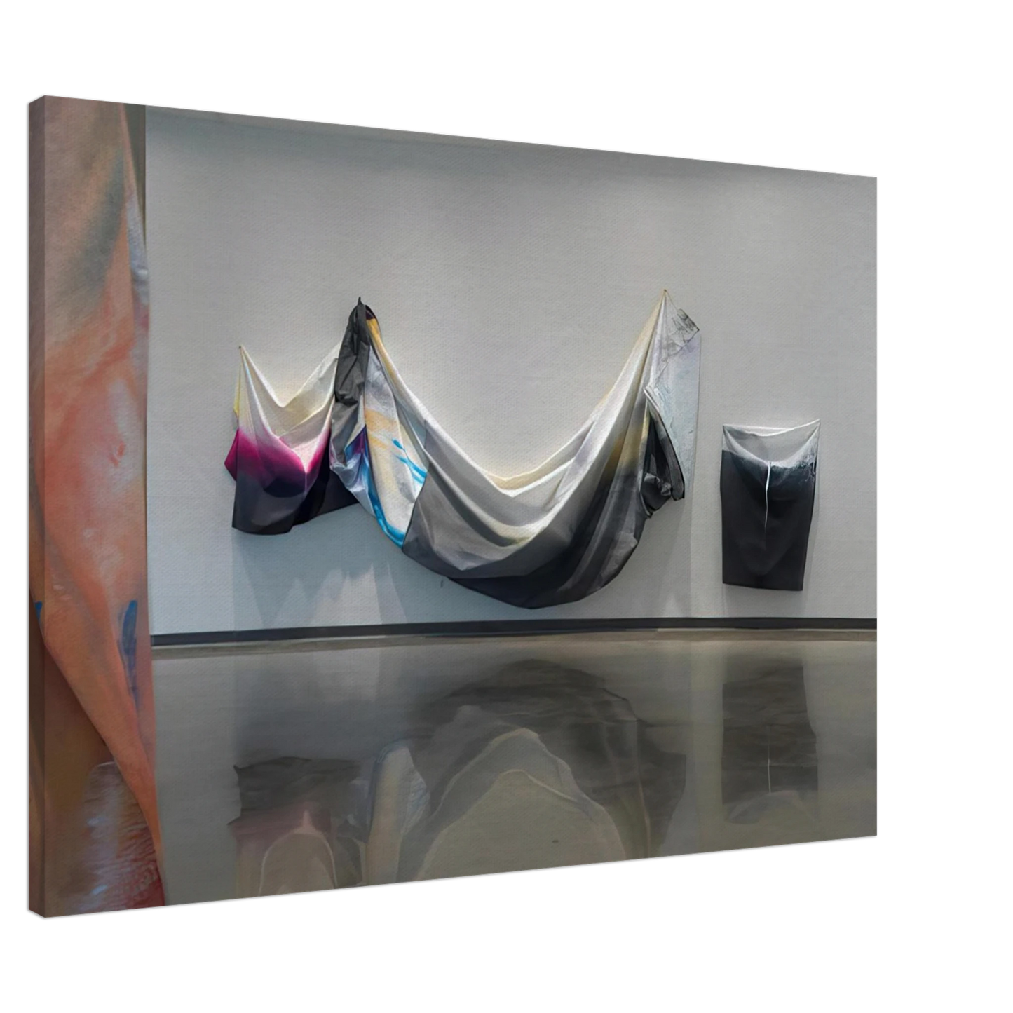 Sam Gilliam - Black Garland Canvas - 20x30 cm / 8x12 inches-canvas