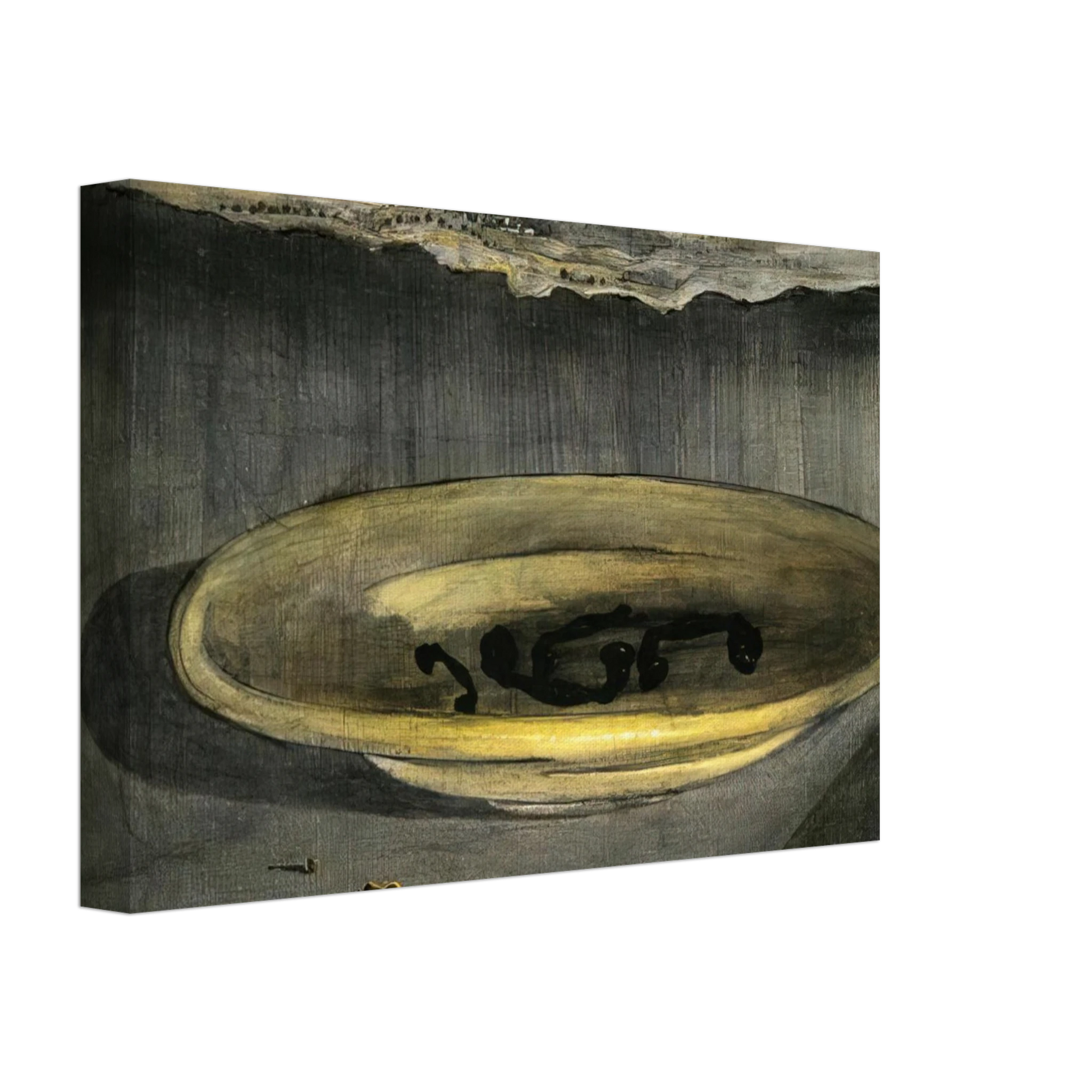 Salvador Dali - LANDSCAPE WITH TELEPHONES ON A PLATE Canvas - 40x60 cm / 16x24 inches-canvas