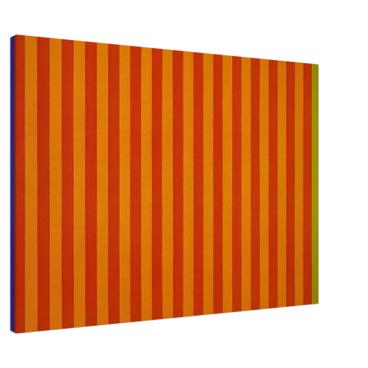 Gene Davis - EdgesSolar Beat - 1962 Canvas - 20x30 cm / 8x12 inches-canvas