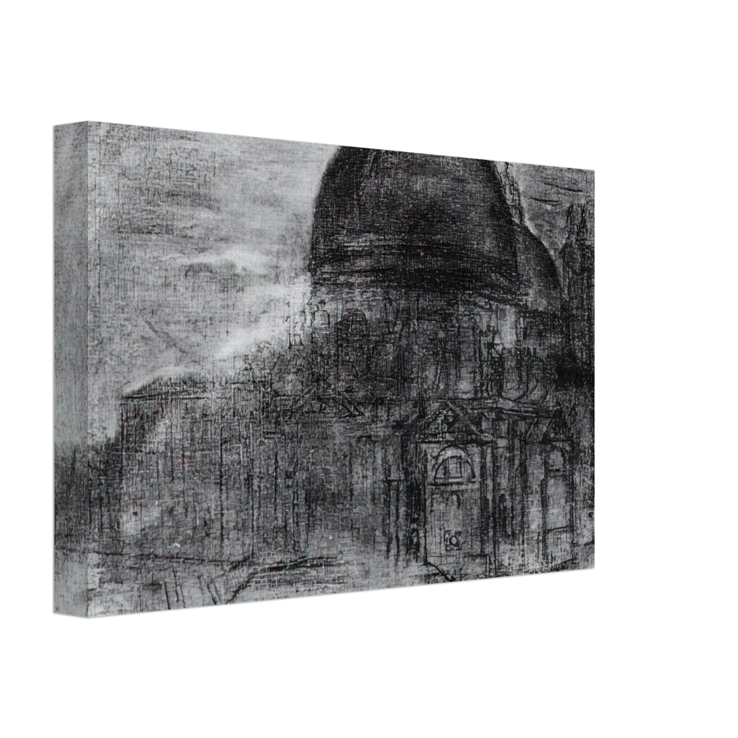 Salvador Dali - CATHEDRAL UNFINISHED Canvas - 40x60 cm / 16x24 inches-canvas