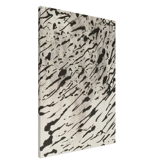 Henri Michaux - UNTITLED 5 Canvas - 20x30 cm / 8x12 inches-canvas