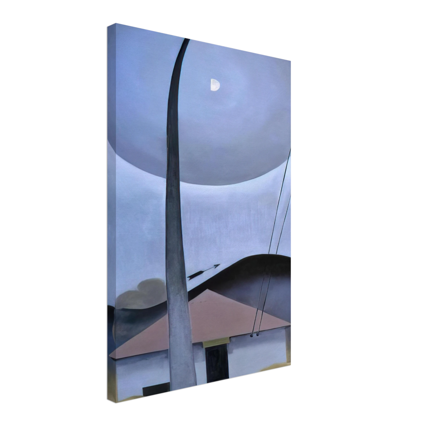 Georgia O'Keeffe - Little House with Flagpole Canvas - 40x60 cm / 16x24 inches-canvas