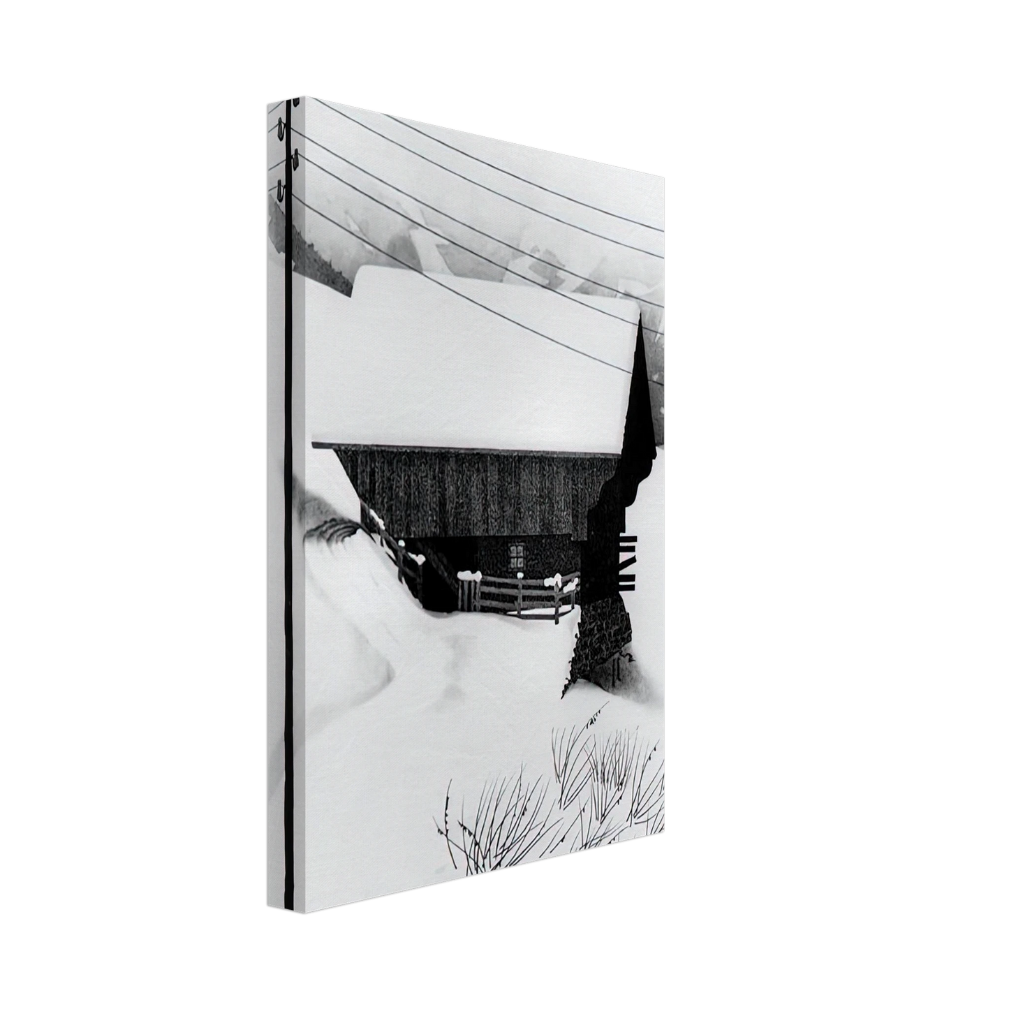 MC Escher - SNOW Canvas - 40x60 cm / 16x24 inches-canvas