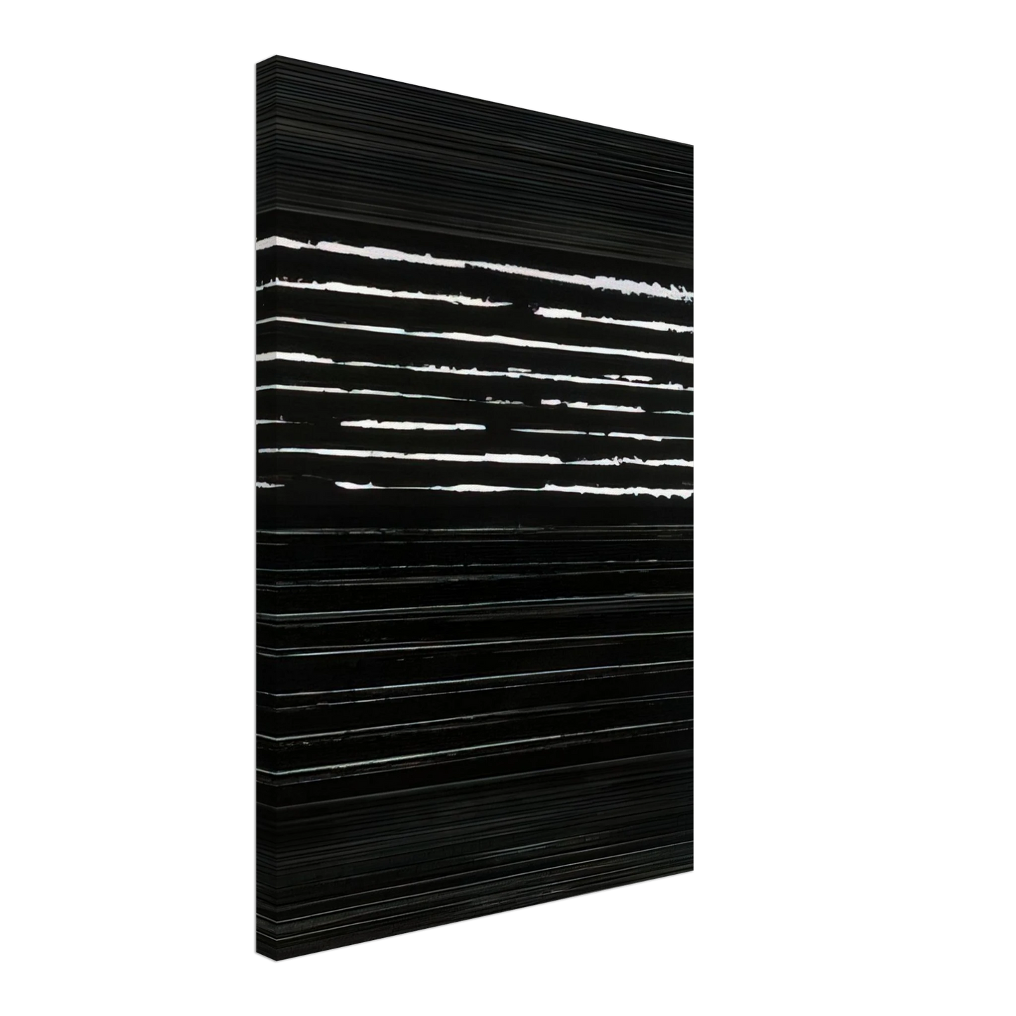 Pierre Soulages - Peinture 324 x 181 cm, 14 mars 1999 Polyptyque - 1999 Canvas - 40x60 cm / 16x24 inches-canvas