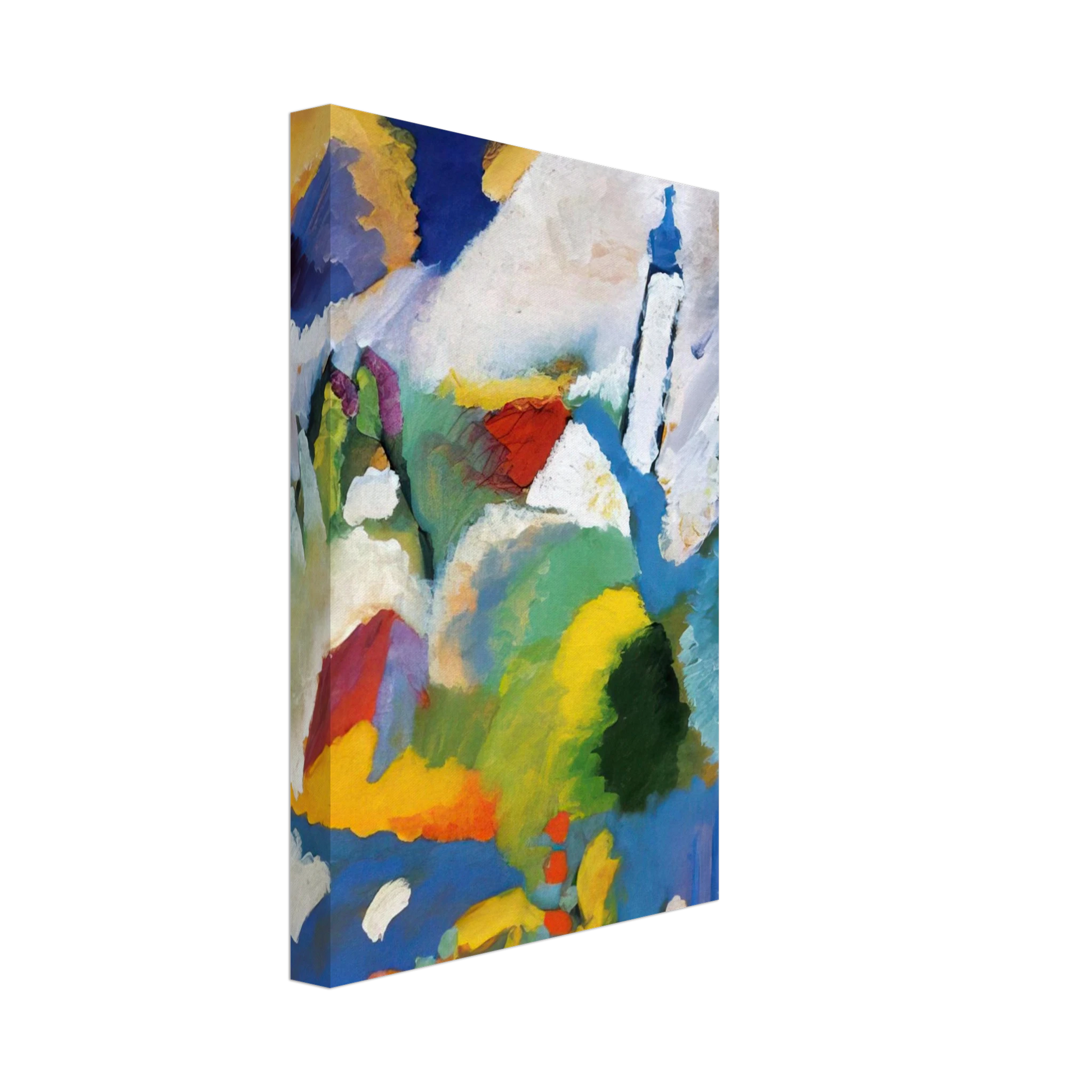 Wassily Kandinsky - MURNAU WITH A CHURCH 1910 Canvas - 40x60 cm / 16x24 inches-canvas