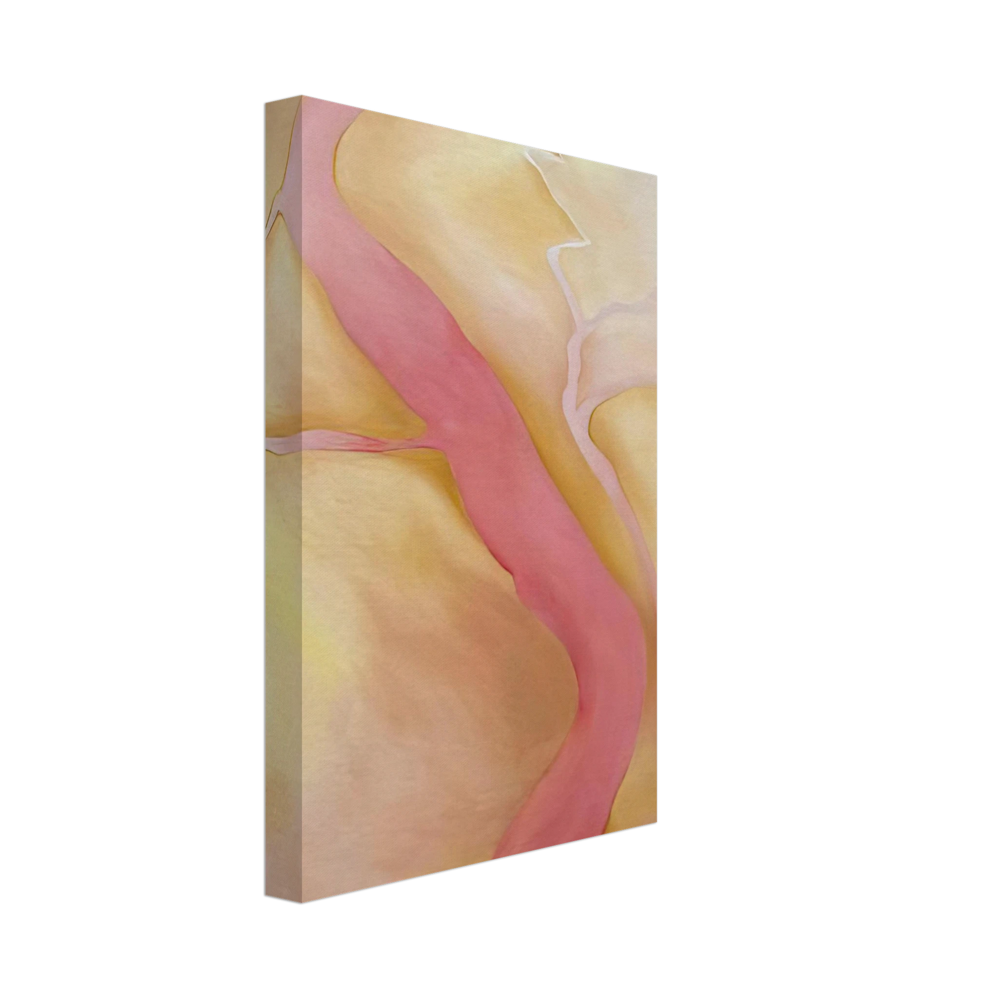 Georgia O'Keeffe - It Was Yellow and Pink II Canvas - 40x60 cm / 16x24 inches-canvas