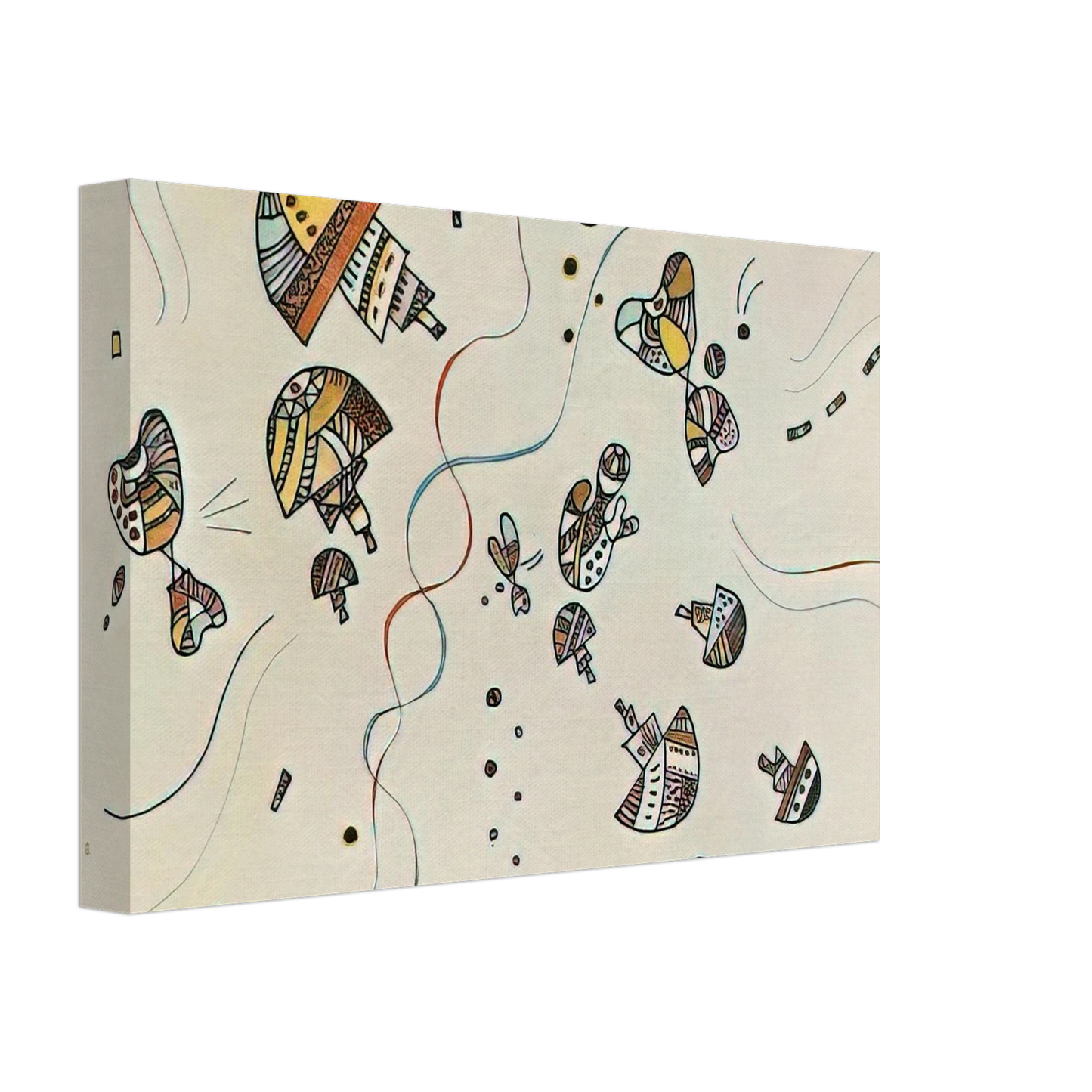 Wassily Kandinsky - LAST WATERCOLOUR 1944 Canvas - 70x100 cm / 28x40 inches-canvas