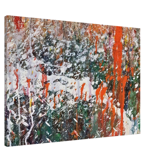 Taro Yamamoto - ABSTRACT COMPOSITION Canvas - 20x30 cm / 8x12 inches-canvas