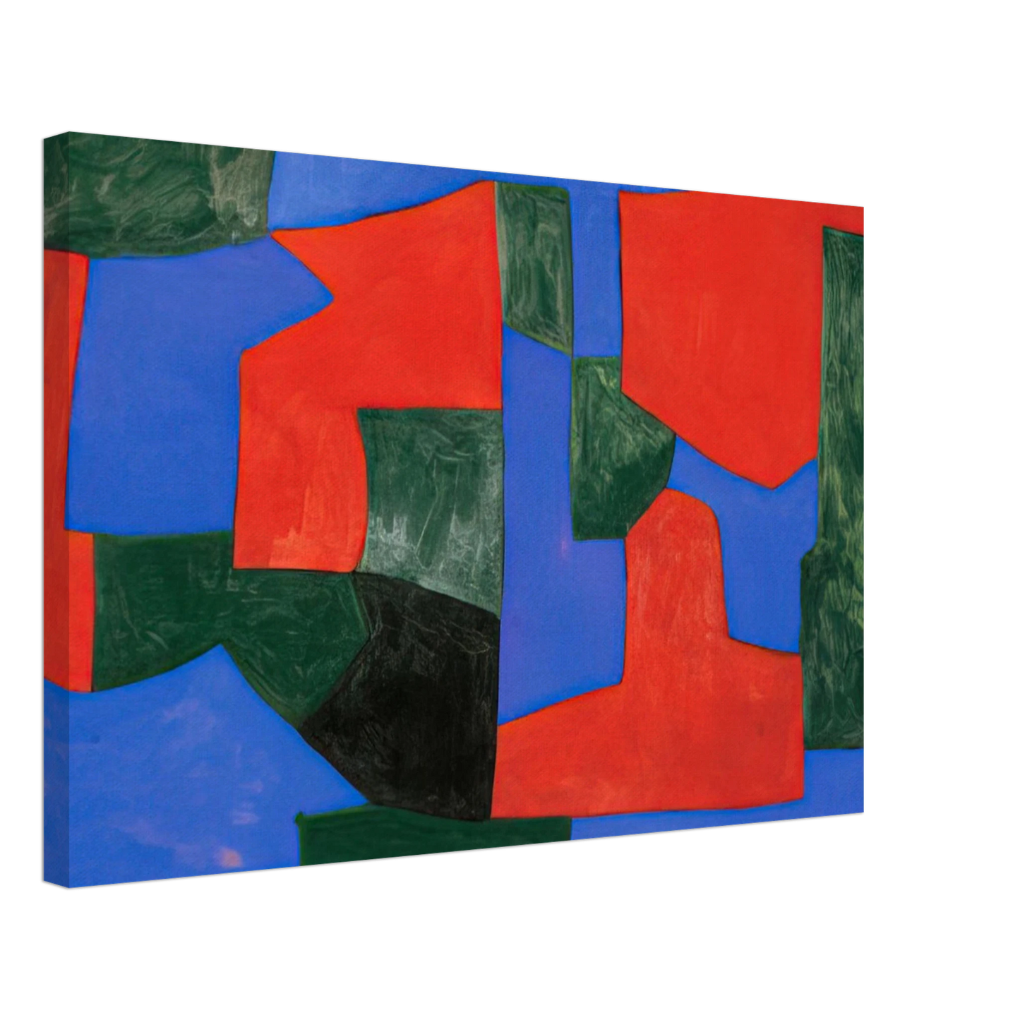 Serge Poliakoff - Composition abstraite - 1959 Canvas - 70x100 cm / 28x40 inches-canvas