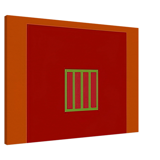 Peter Halley - Day-Glo Prison - 1982 Canvas - 20x30 cm / 8x12 inches-canvas