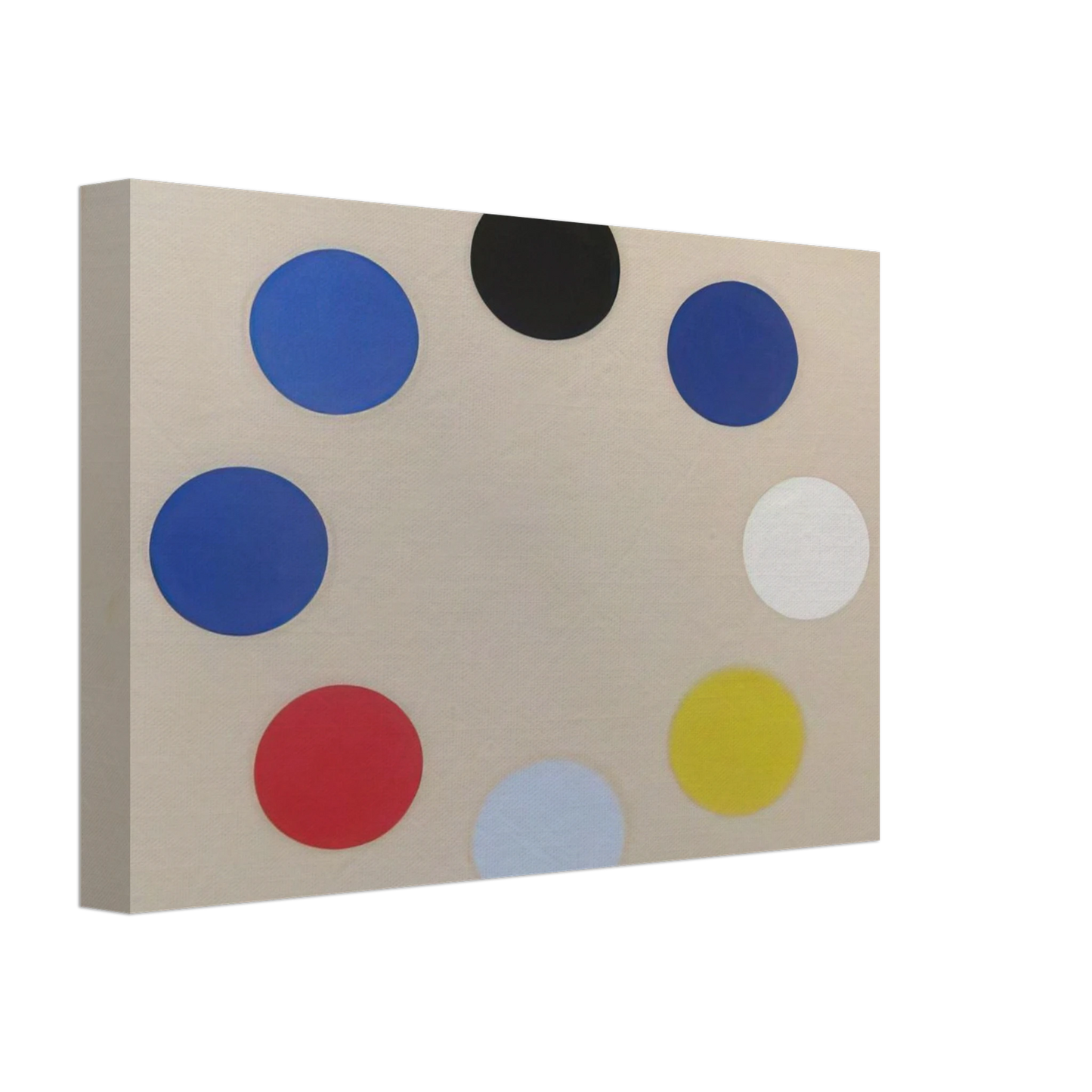 Thomas Downing - Untitled Black Star - 1965 Canvas - 70x100 cm / 28x40 inches-canvas