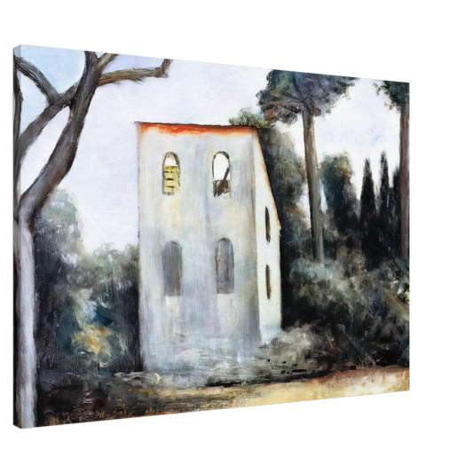 Carlo Carra - LA CASA ABBANDONATA 1930 Canvas - 20x30 cm / 8x12 inches-canvas