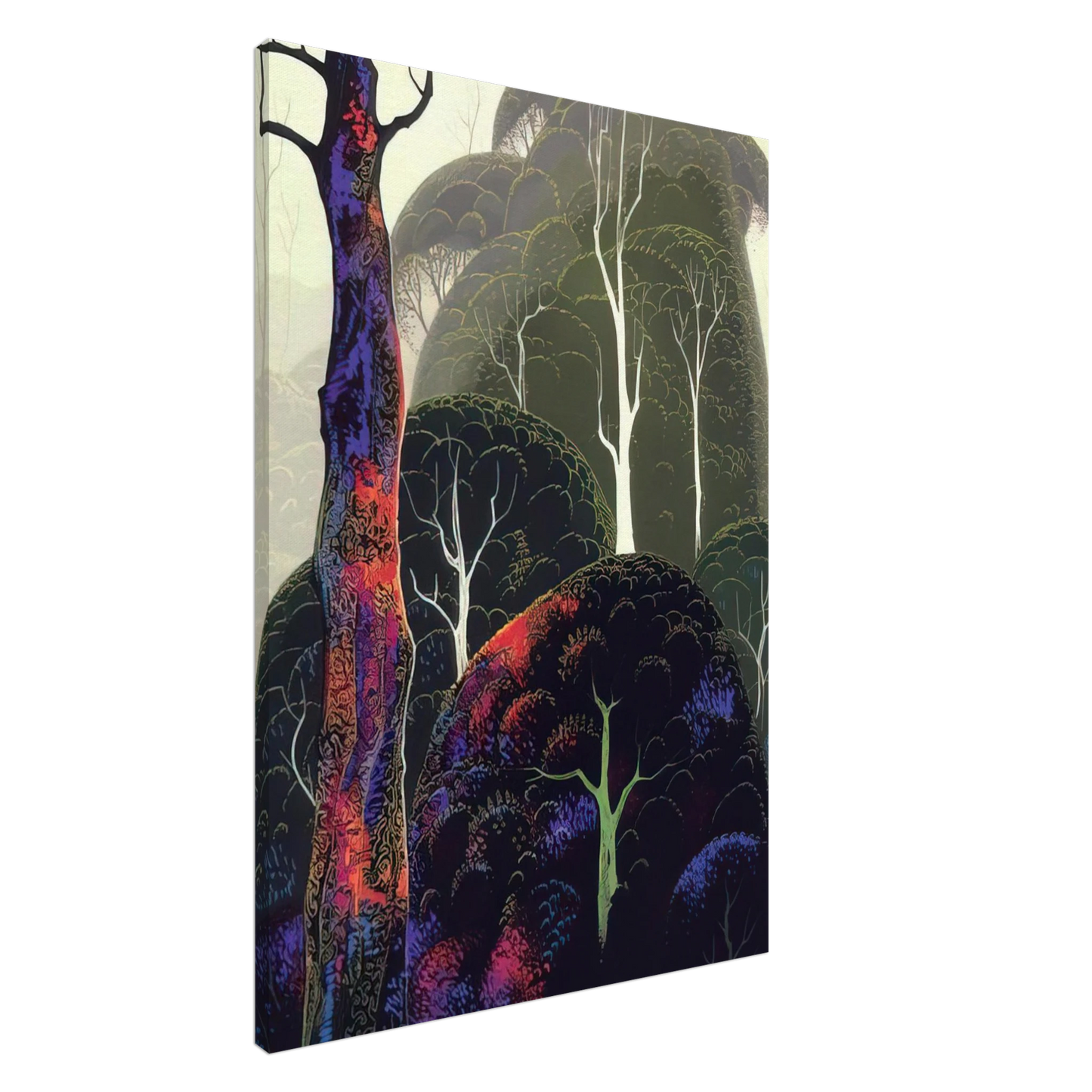 Eyvind Earle - Early Autumn Canvas - 20x30 cm / 8x12 inches-canvas