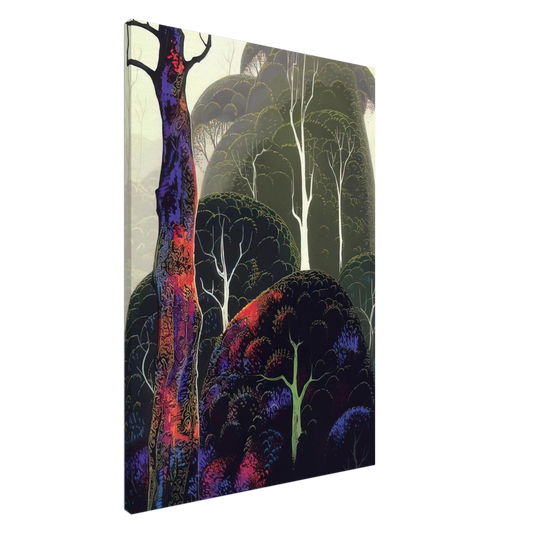 Eyvind Earle - Early Autumn Canvas - 20x30 cm / 8x12 inches-canvas