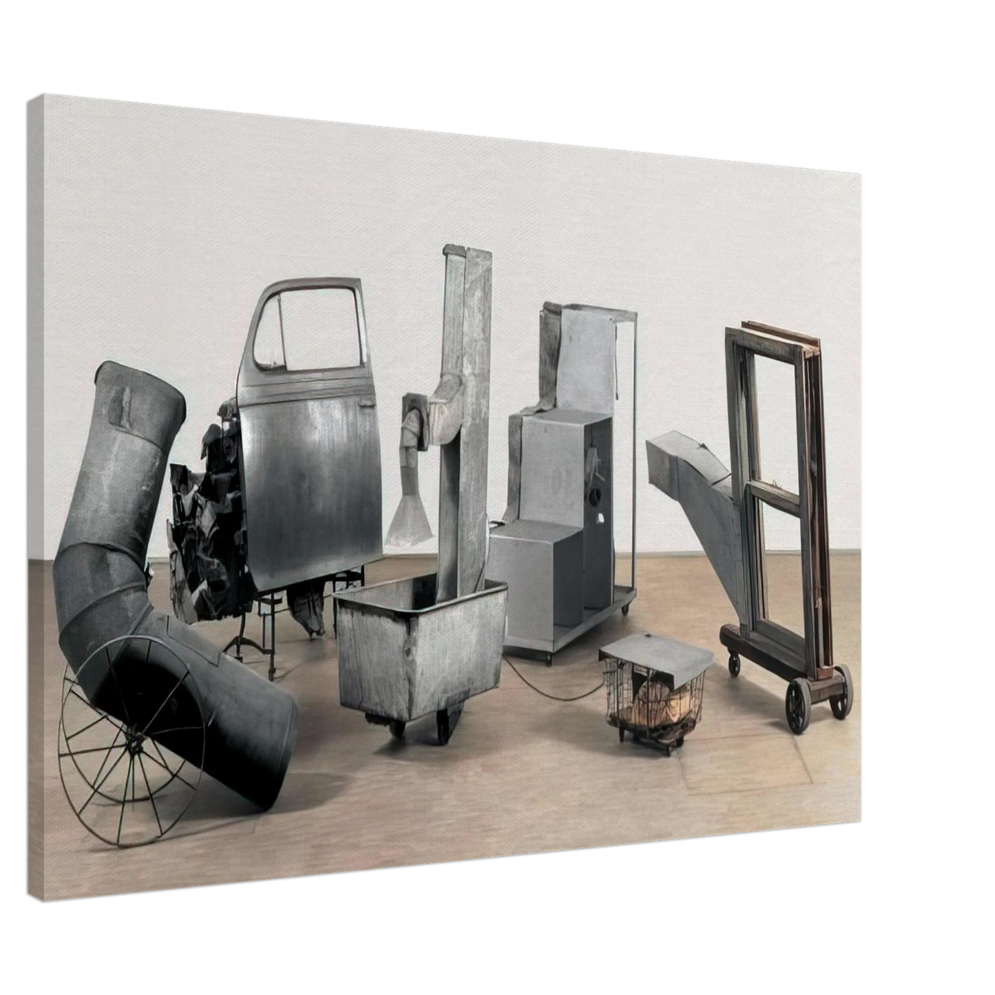 Robert Rauschenberg - ORACLE 1965 Canvas - 20x30 cm / 8x12 inches-canvas