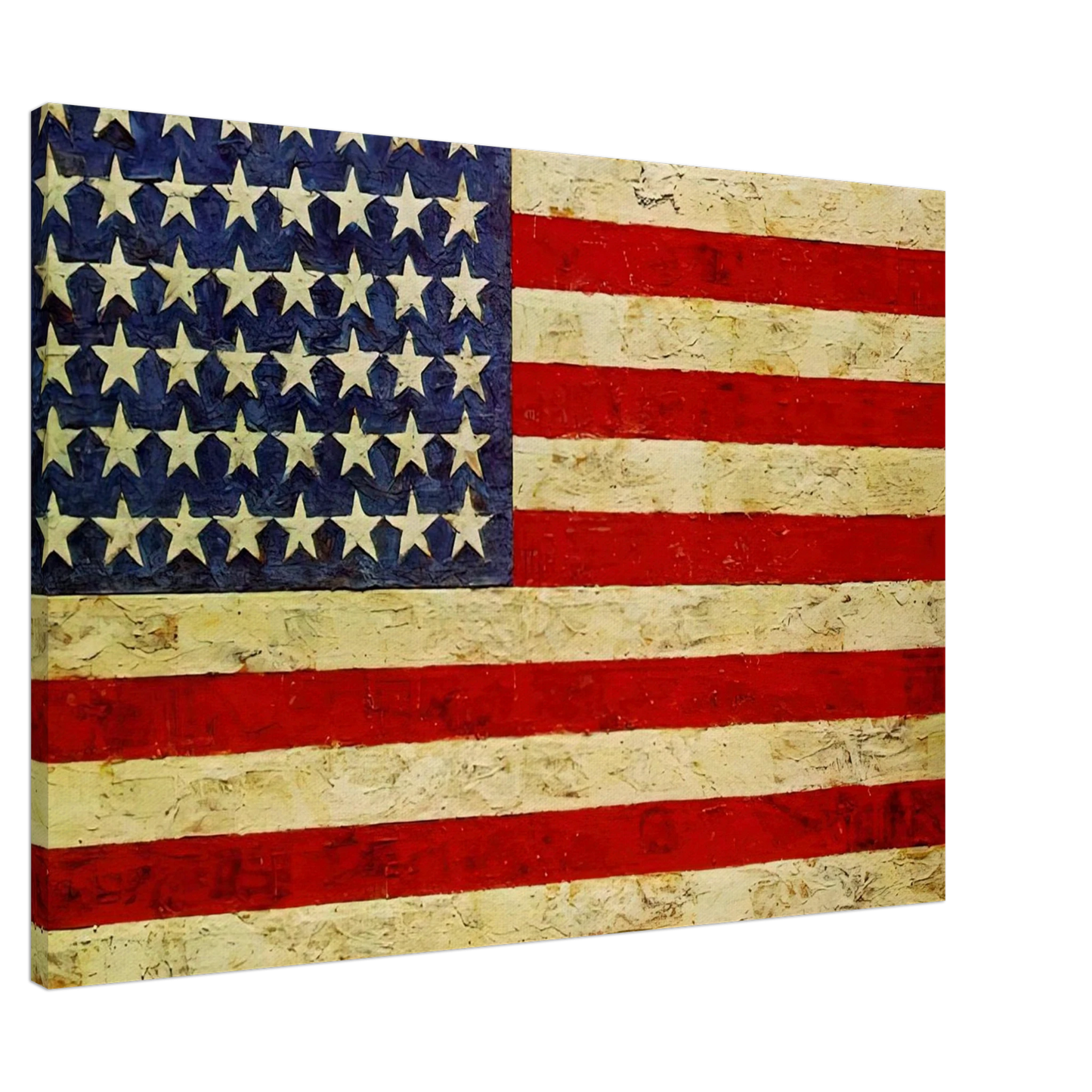 Jasper Johns - FLAG Canvas - 20x30 cm / 8x12 inches-canvas