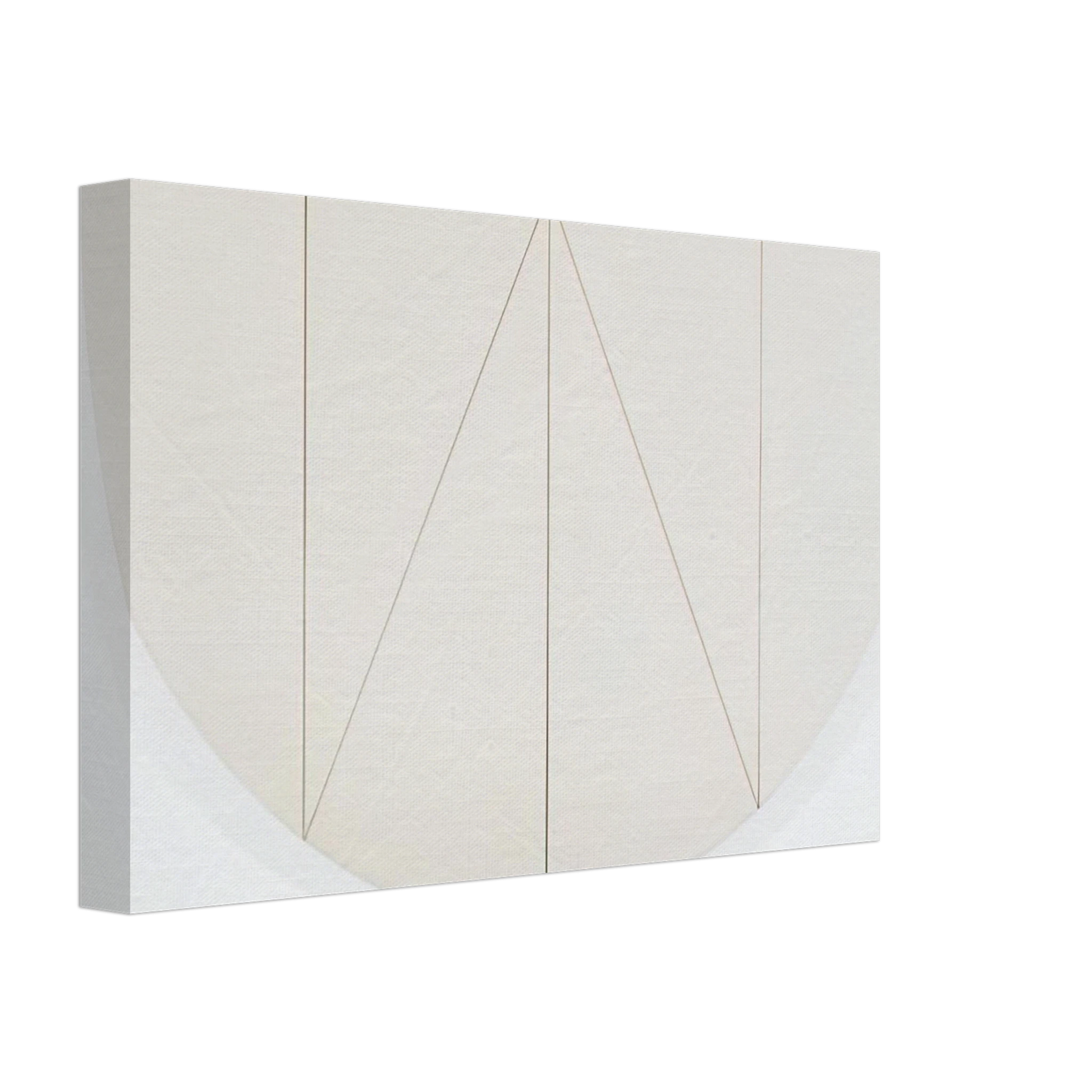 Robert Mangold - 1 2 MANILLA CURVED AREA 1967 Canvas - 70x100 cm / 28x40 inches-canvas