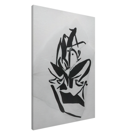 Jean Arp - Torn-Up Woodcut Canvas - 20x30 cm / 8x12 inches-canvas