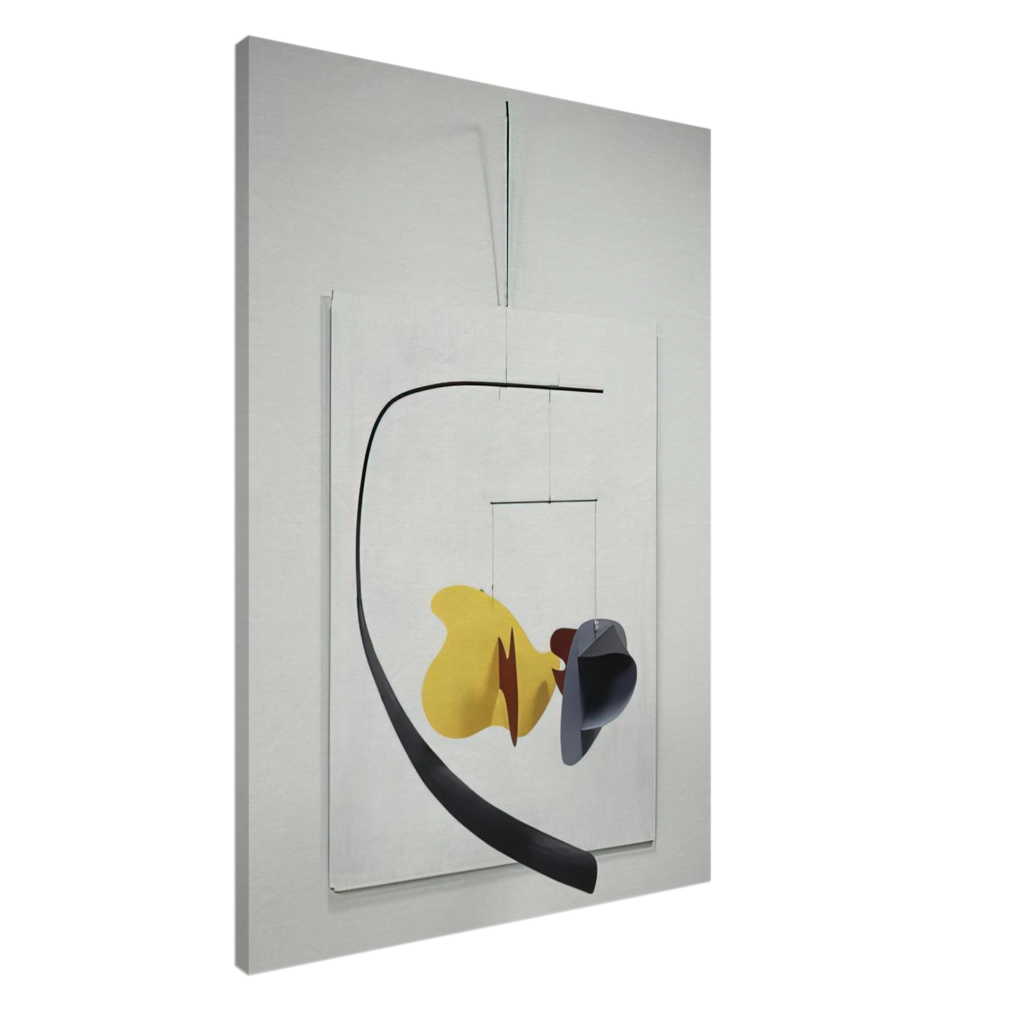 Alexander Calder - WHITE PANEL 1936 Canvas - 20x30 cm / 8x12 inches-canvas