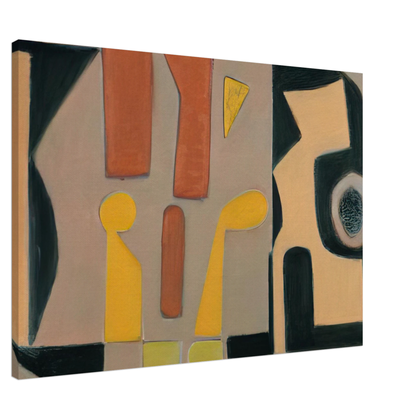 Will Barnet - Strolling - 2008 United States Canvas - 20x30 cm / 8x12 inches-canvas