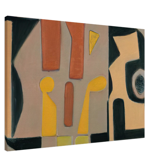 Will Barnet - Strolling - 2008 United States Canvas - 20x30 cm / 8x12 inches-canvas