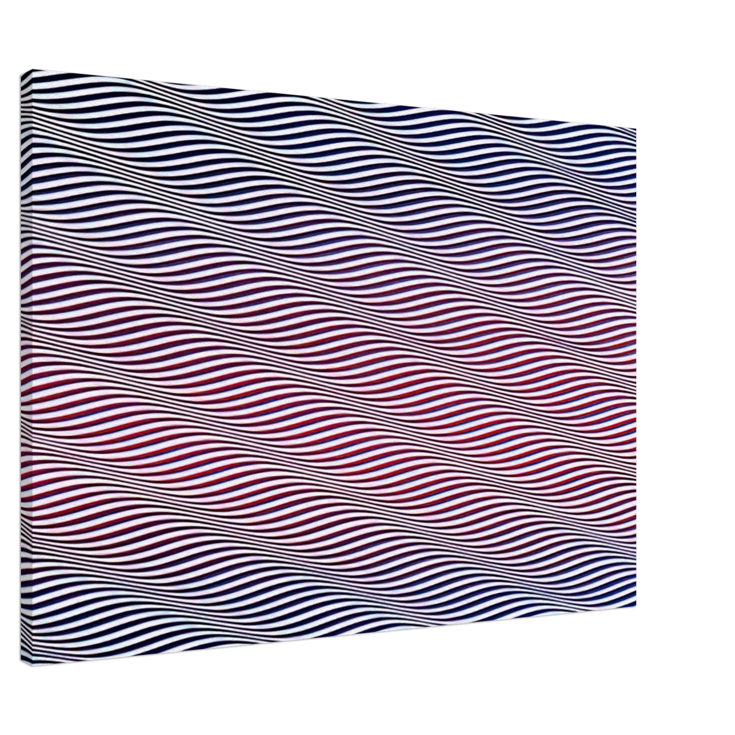 Bridget Riley - CATARACT 3 1967 Canvas - 20x30 cm / 8x12 inches-canvas