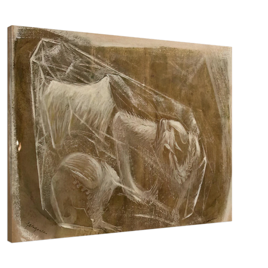 Morris Graves - Gargoyles - 1948 Canvas - 20x30 cm / 8x12 inches-canvas