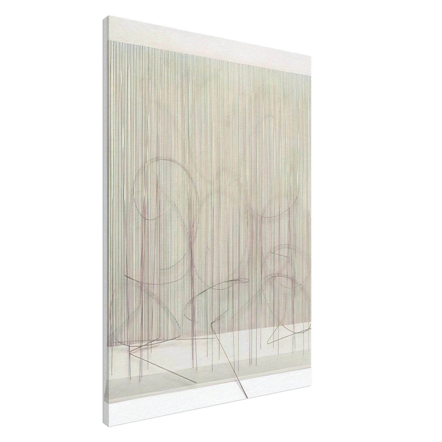 Jesus Rafael Soto - ESCRITURA ROSA PANTA Canvas - 20x30 cm / 8x12 inches-canvas