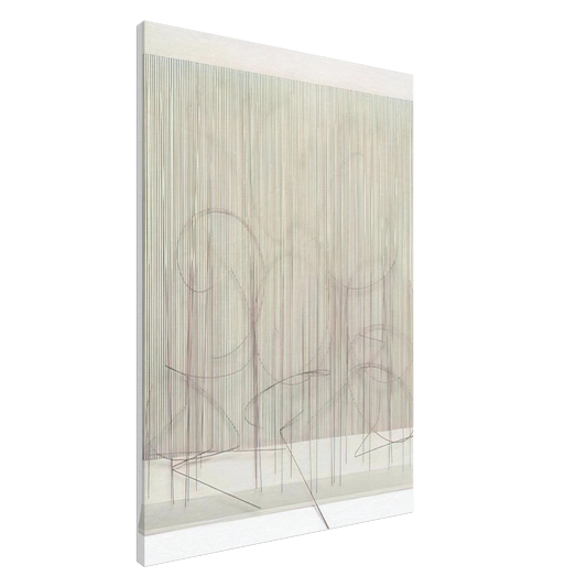 Jesus Rafael Soto - ESCRITURA ROSA PANTA Canvas - 20x30 cm / 8x12 inches-canvas